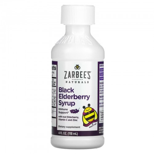 Zarbees, Сироп из черной бузины с натуральной бузиной, витамином С и цинком, для детей от 2 лет, 118 мл (4 жидк. Унции)